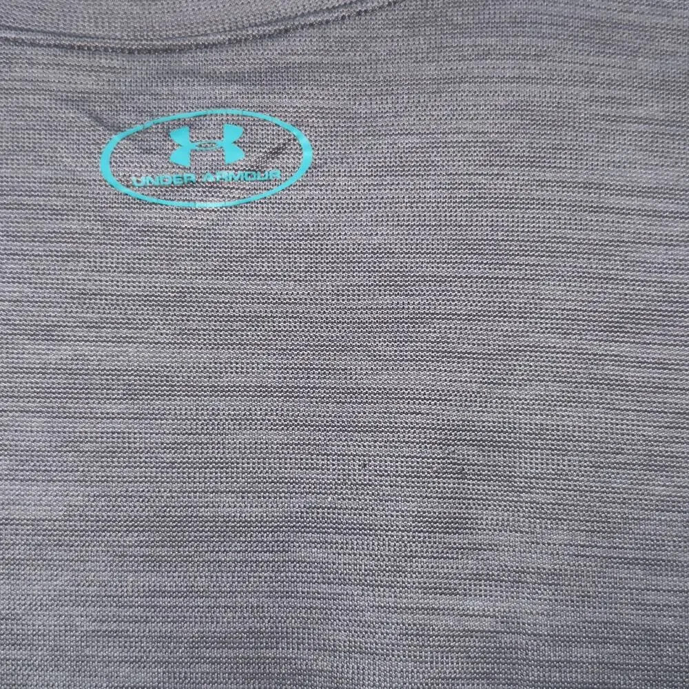 Under armour heat gear short sleeve gray shirt size youth small